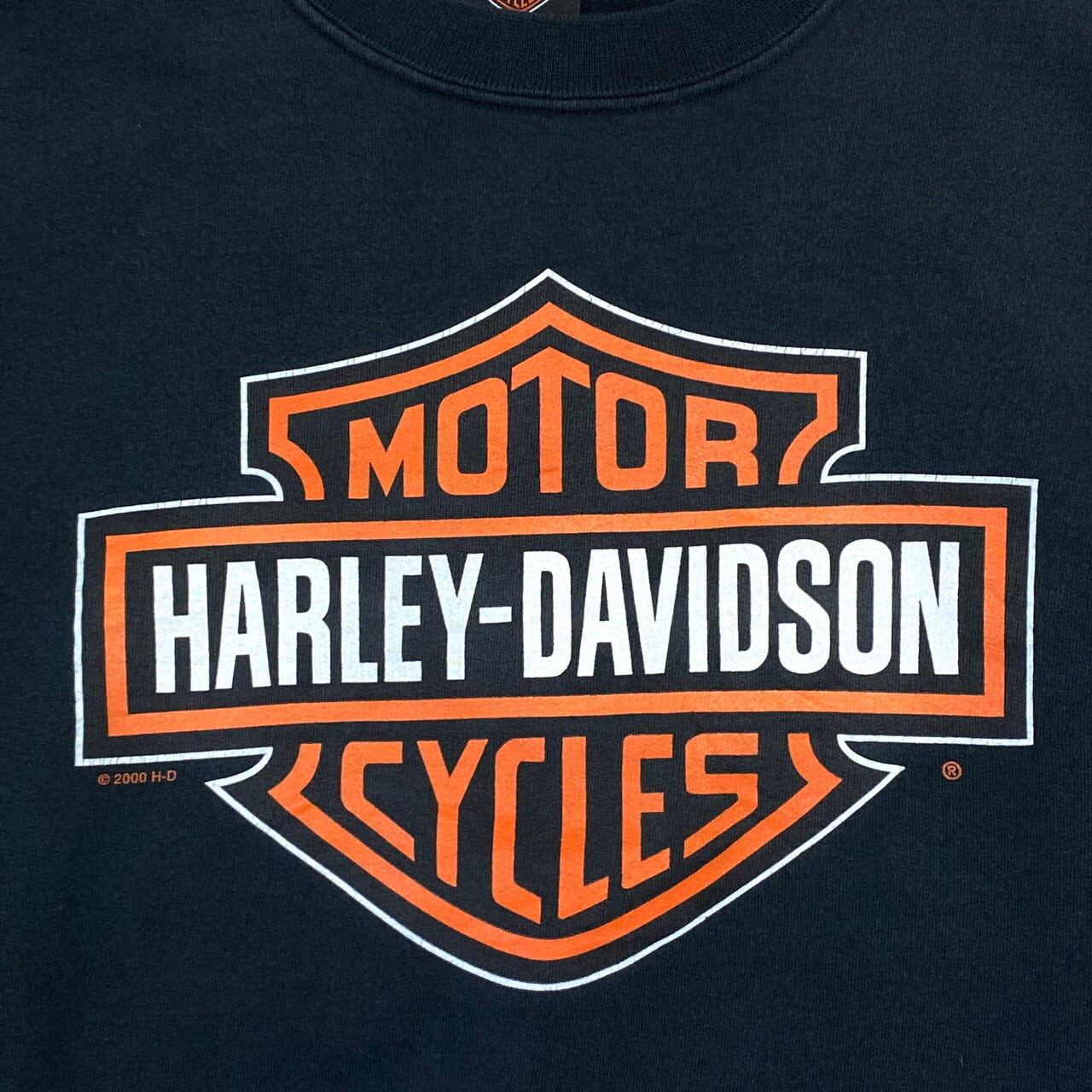 ハーレーダビッドソン ロゴプリント スウェットシャツ メンズXL相当 古着 トレーナー Harley-Davidson バイク モーターサイクル  ブラック 黒【スウェット】 | cave 古着屋【公式】古着通販サイト powered by BASE