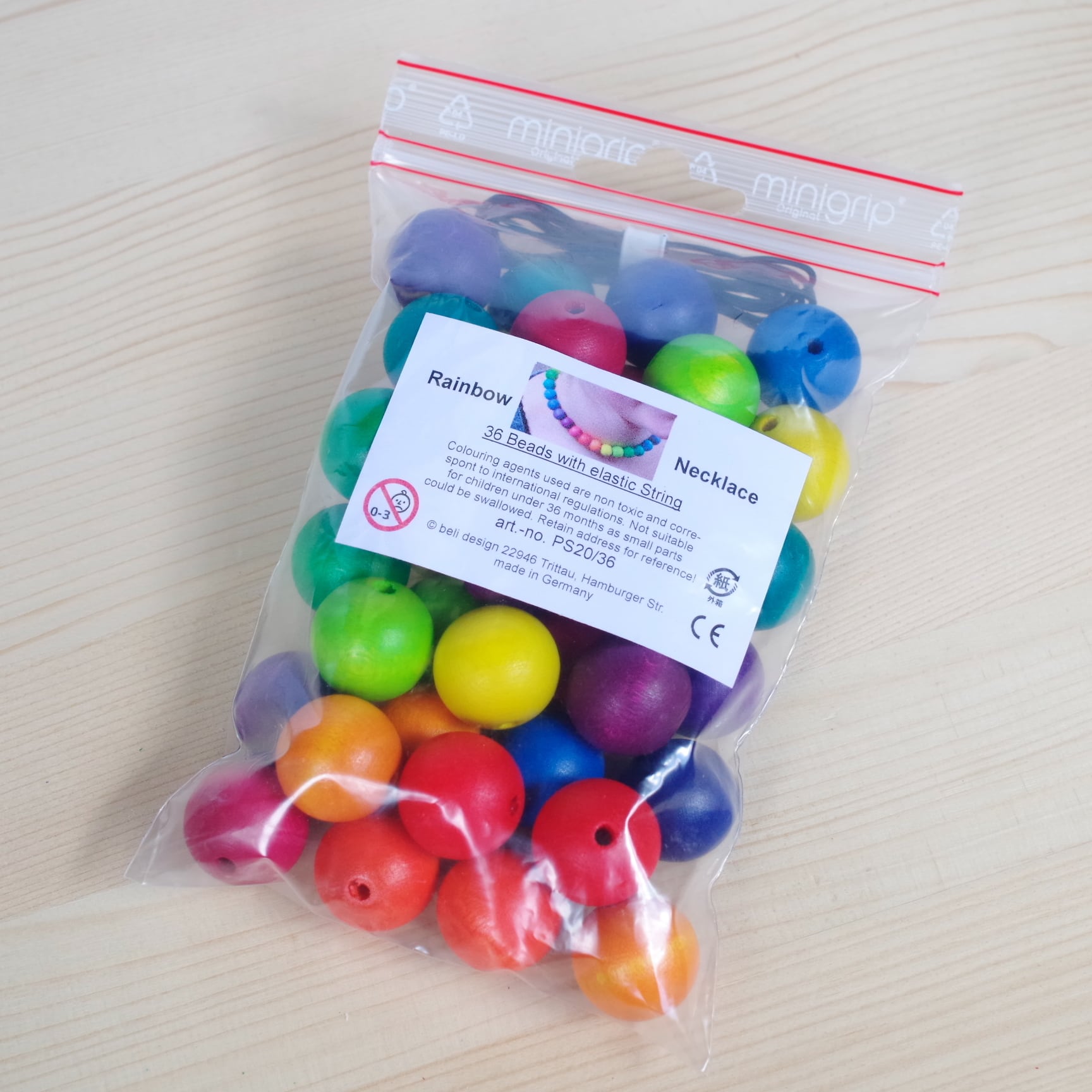 べリデザイン 木のビーズ ミックス20mm | 木のおもちゃ専門店 おもちゃ