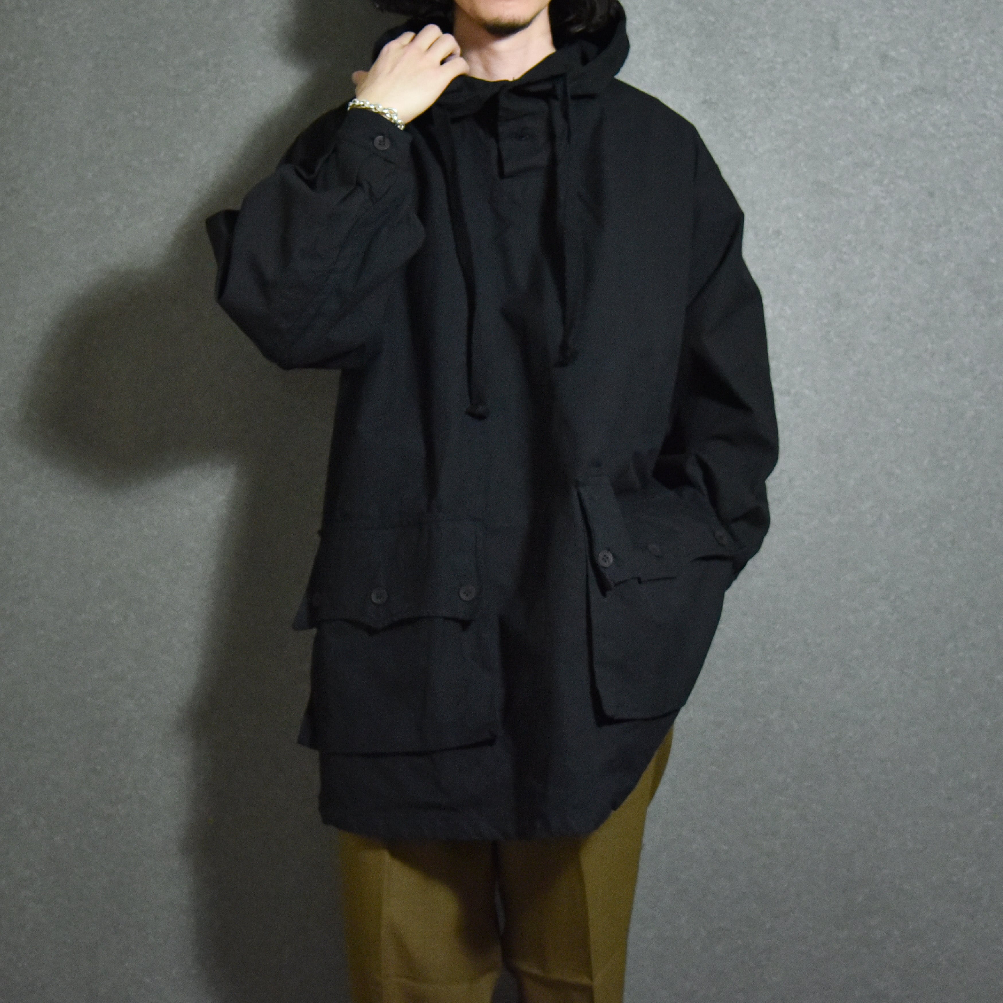 【DEAD STOCK】1940-50s Swedish Army Snow Anorak Parka