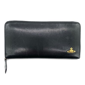 Vivienne Westwood Leather Long Wallet Black / ヴィヴィアンウエストウッド レザー 長財布 黒色