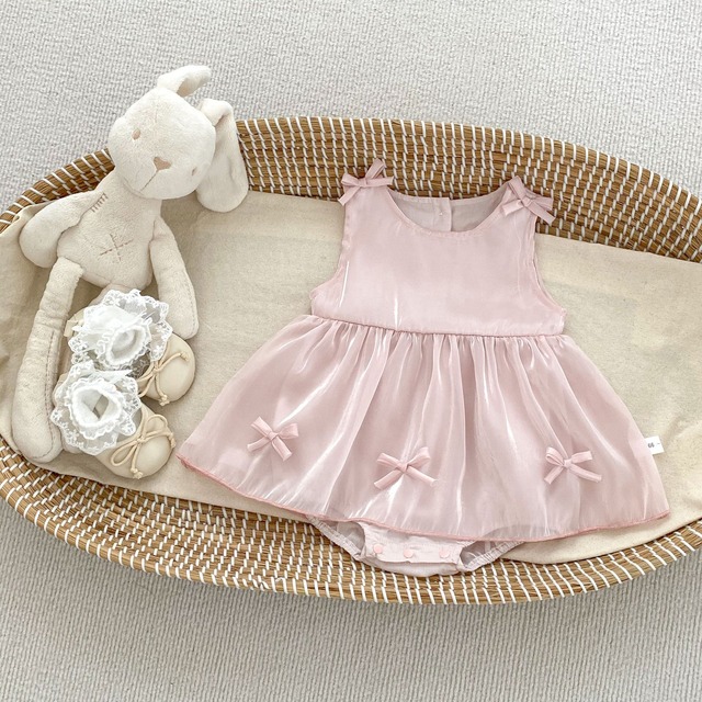 【BABY】チューリップリボンプリンセスワンピースロンパース - 19