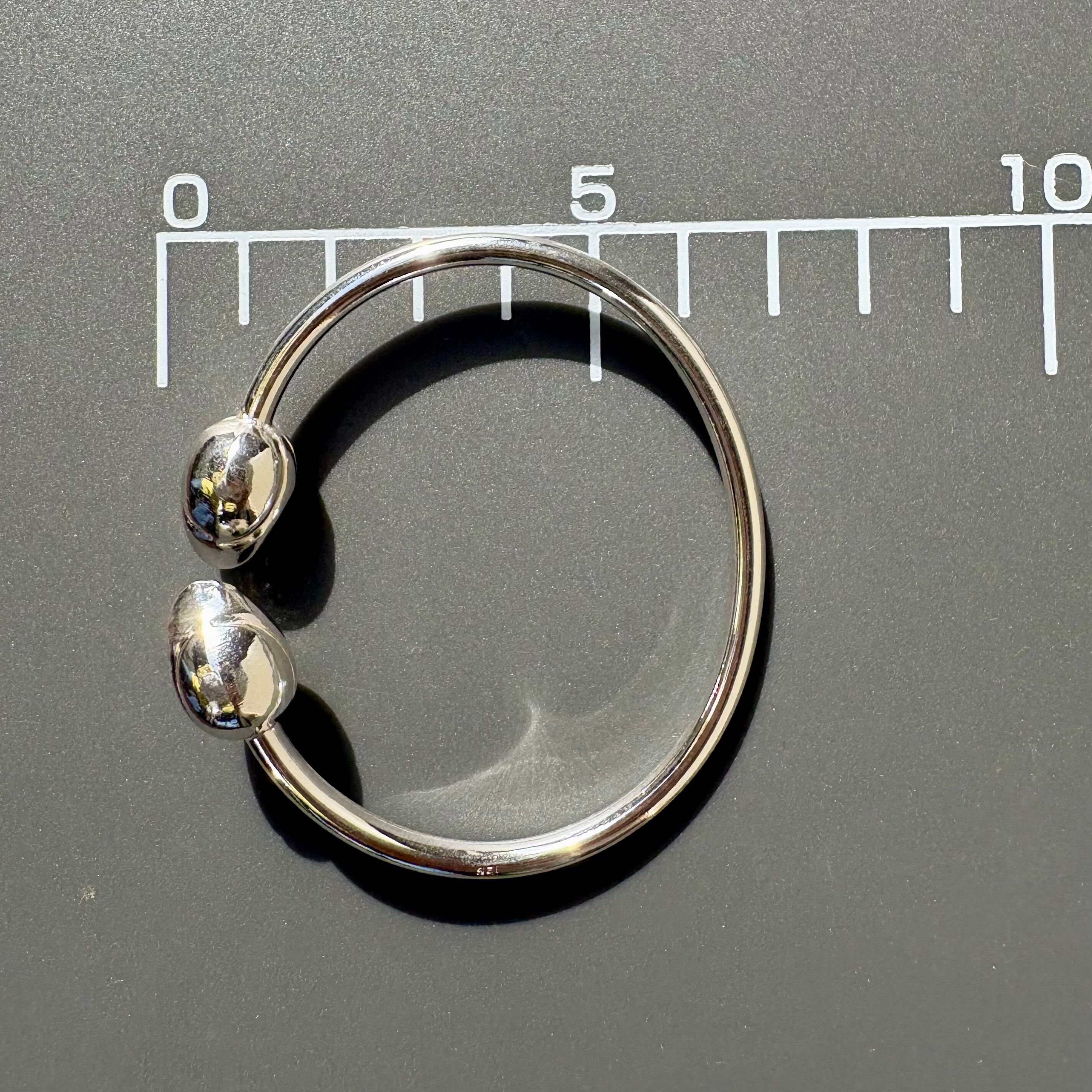 Silver925】シンプル バングル ブレスレット ユニセックス 一点物 送料