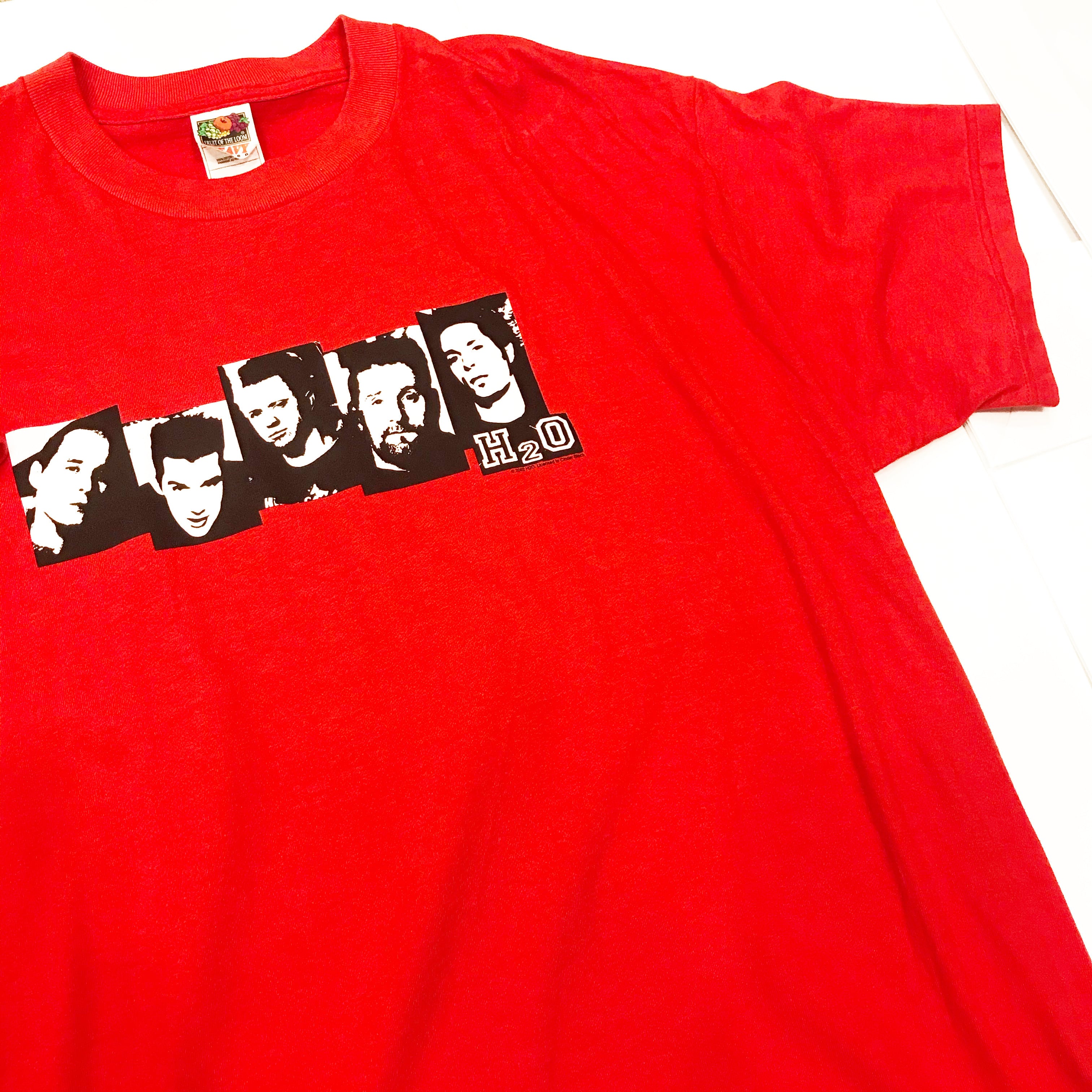 Deadstock!! 2000s H2O band print T-shirt (size XL) | Husky ...