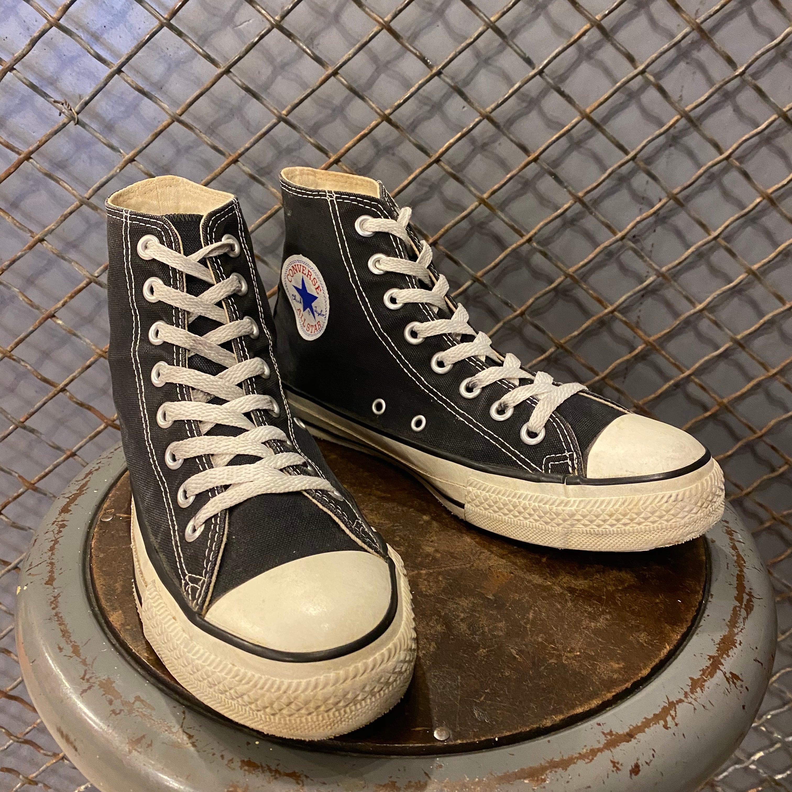 極美品 90s USA製 コンバース オールスター Hi 生成り 24.5cm