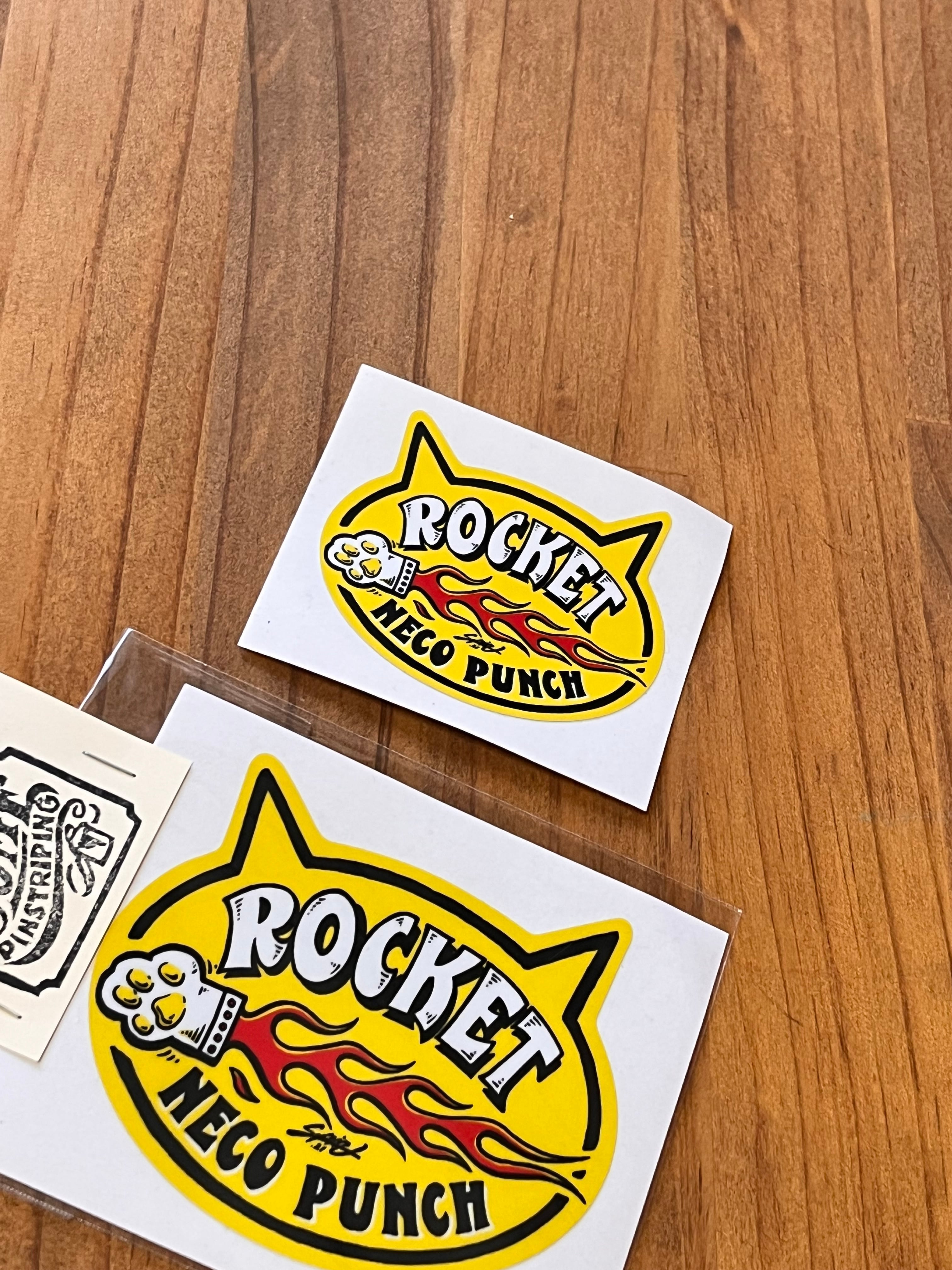 ロケットネコパンチ ステッカー S | Some-Pinstriping
