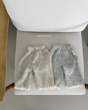 送料無料【予約】mienbloomB/Watercolor Flower Pants
