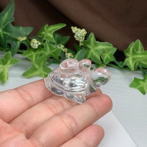 2.透明度高☆親子亀水晶☆