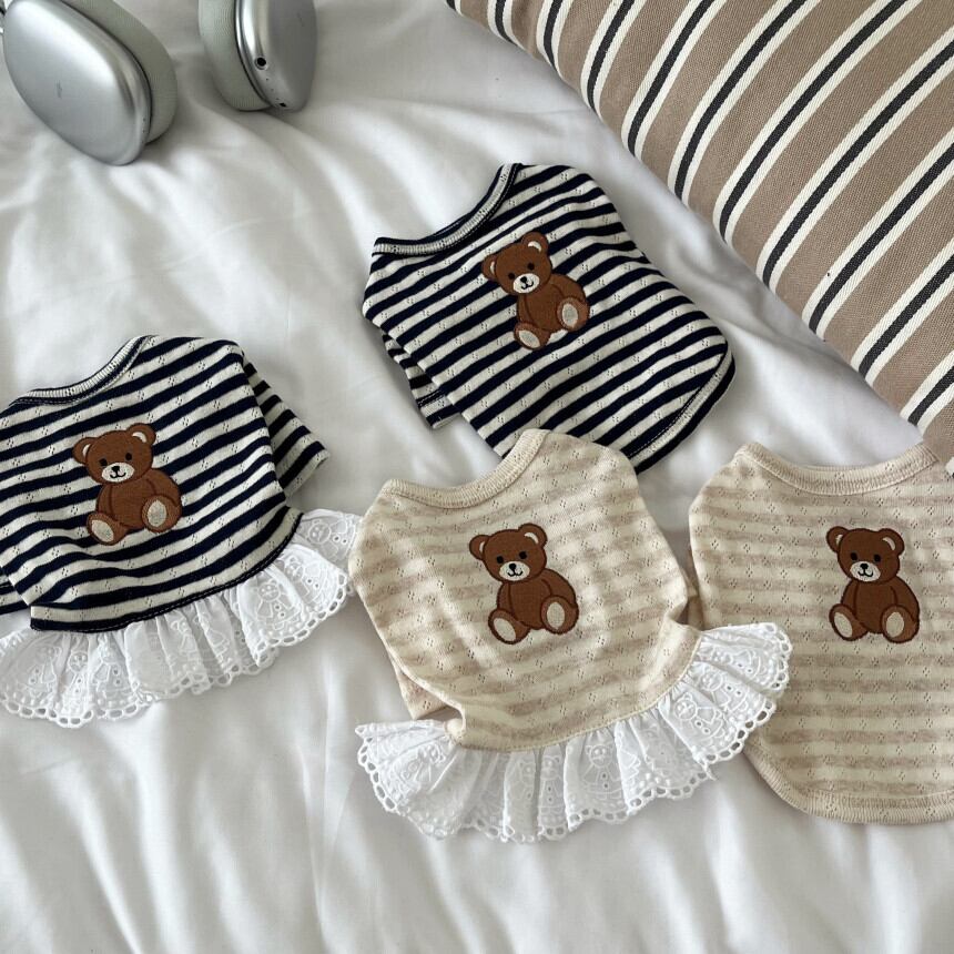 《予約》LH0017 sandy bear eyelet sleeveless one-piece