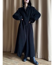 GALLERY black hoodie coat-5054-11