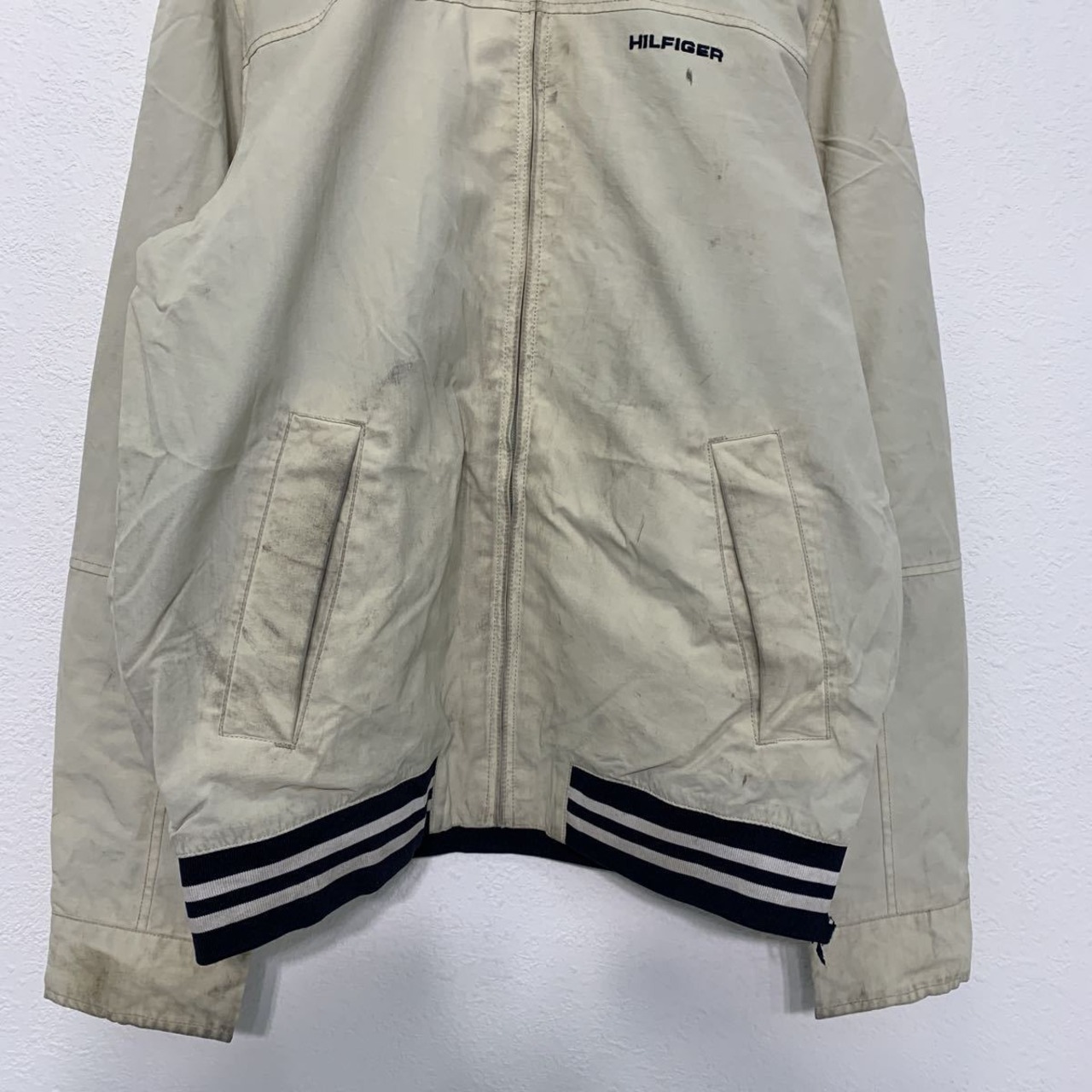 TOMMY HILFIGER ナイロンジャケット S ベージュ トミーヒルフィガー 