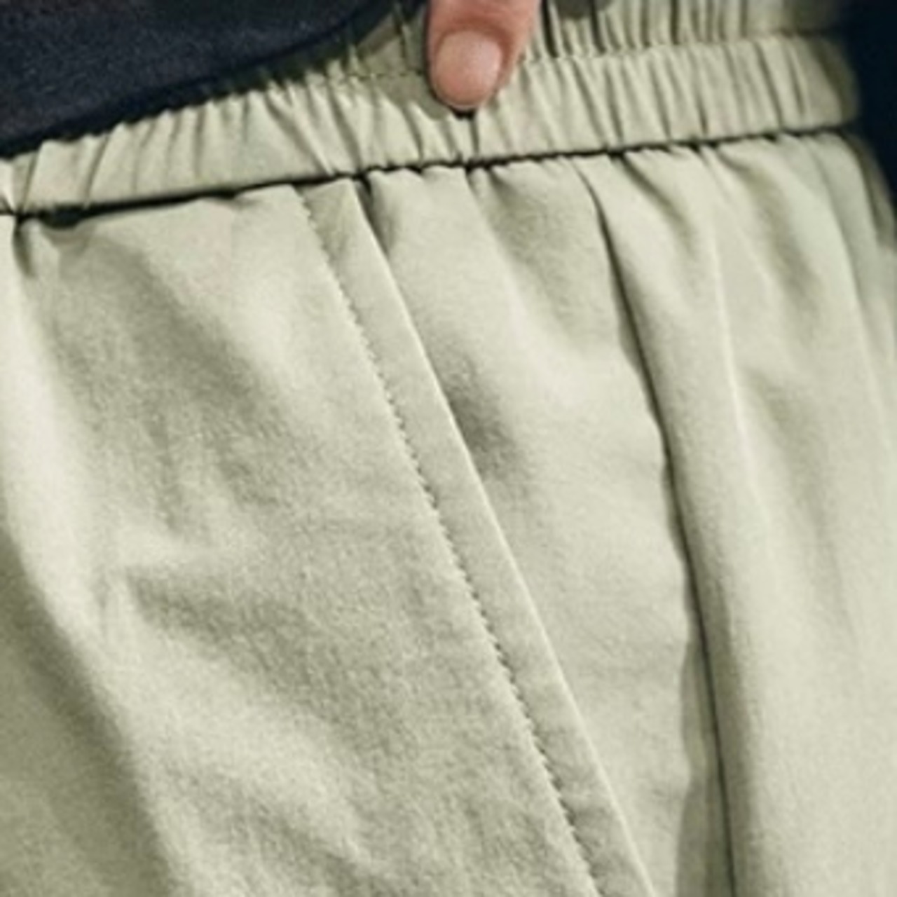 Elastic Waist Drawstring Cargo Pants ◇2color H0348