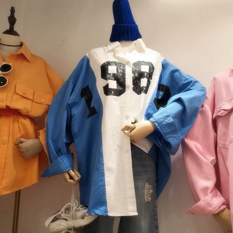 ロゴ入りシャツジャケット