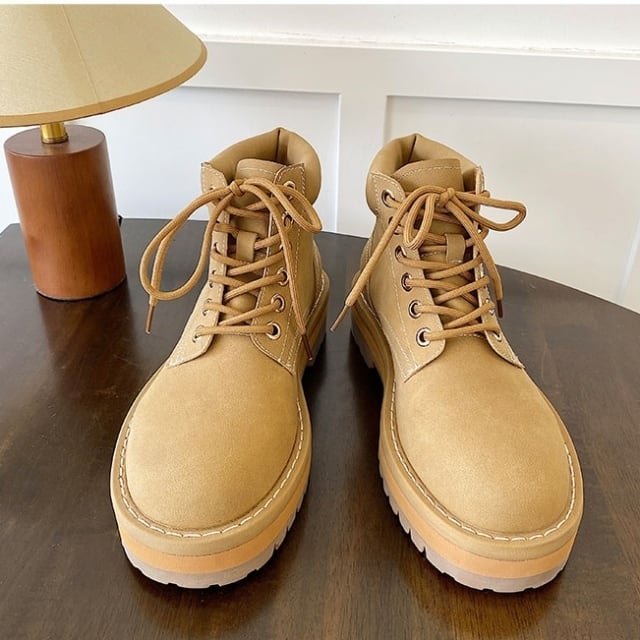 ベージュ ハイカット ワークブーツ Timberlandベージュ スエード