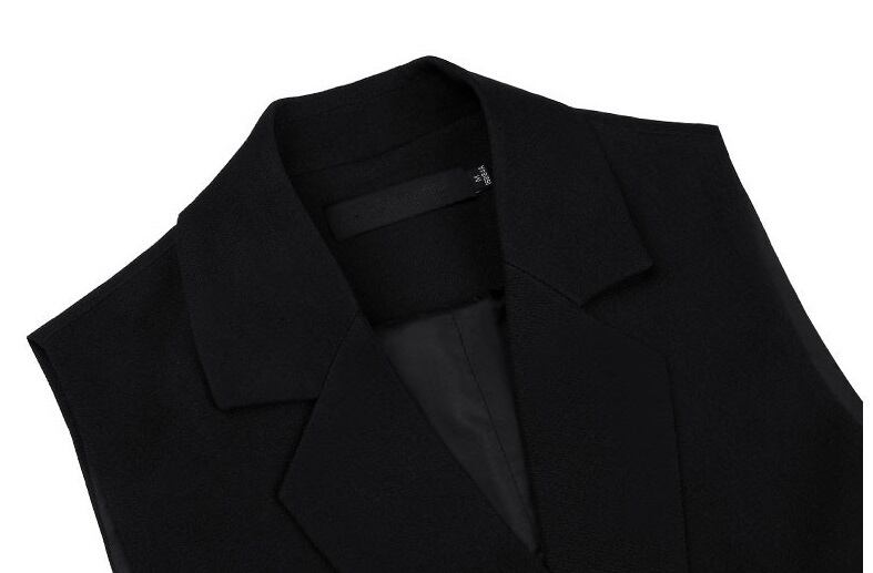 ロングベスト レディース アウター ベスト ジレ ロング ノースリーブ