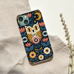 受注生産 iPhoneケース 夜の花畑フォークアート｜ボタニカル PSYF024A