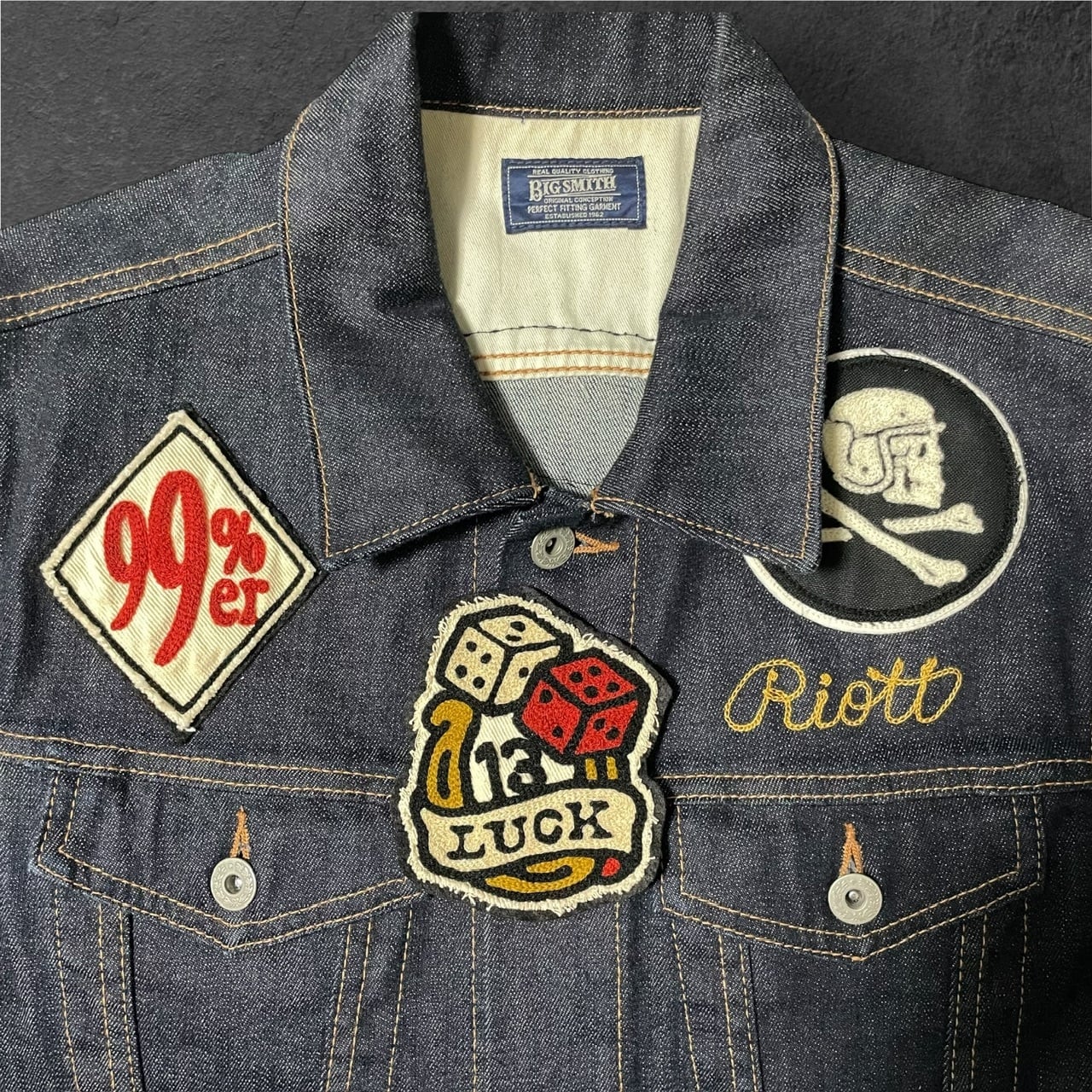 LUCK” PATCH チェーンステッチワッペン | 【RIOTT/ライオット】