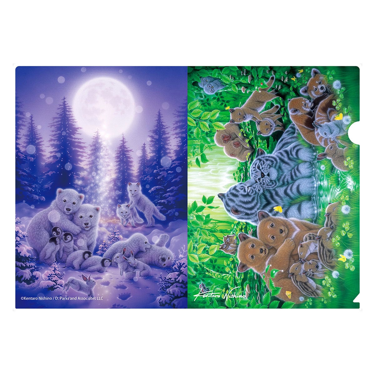 クリアファイル「森の動物たち」 | 西野健太郎アートショップ