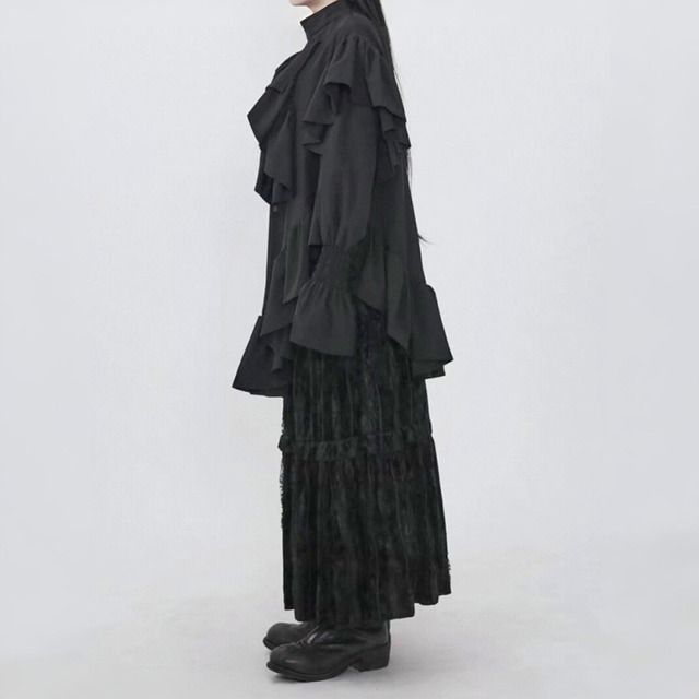 Ruffle layered blouse C1439