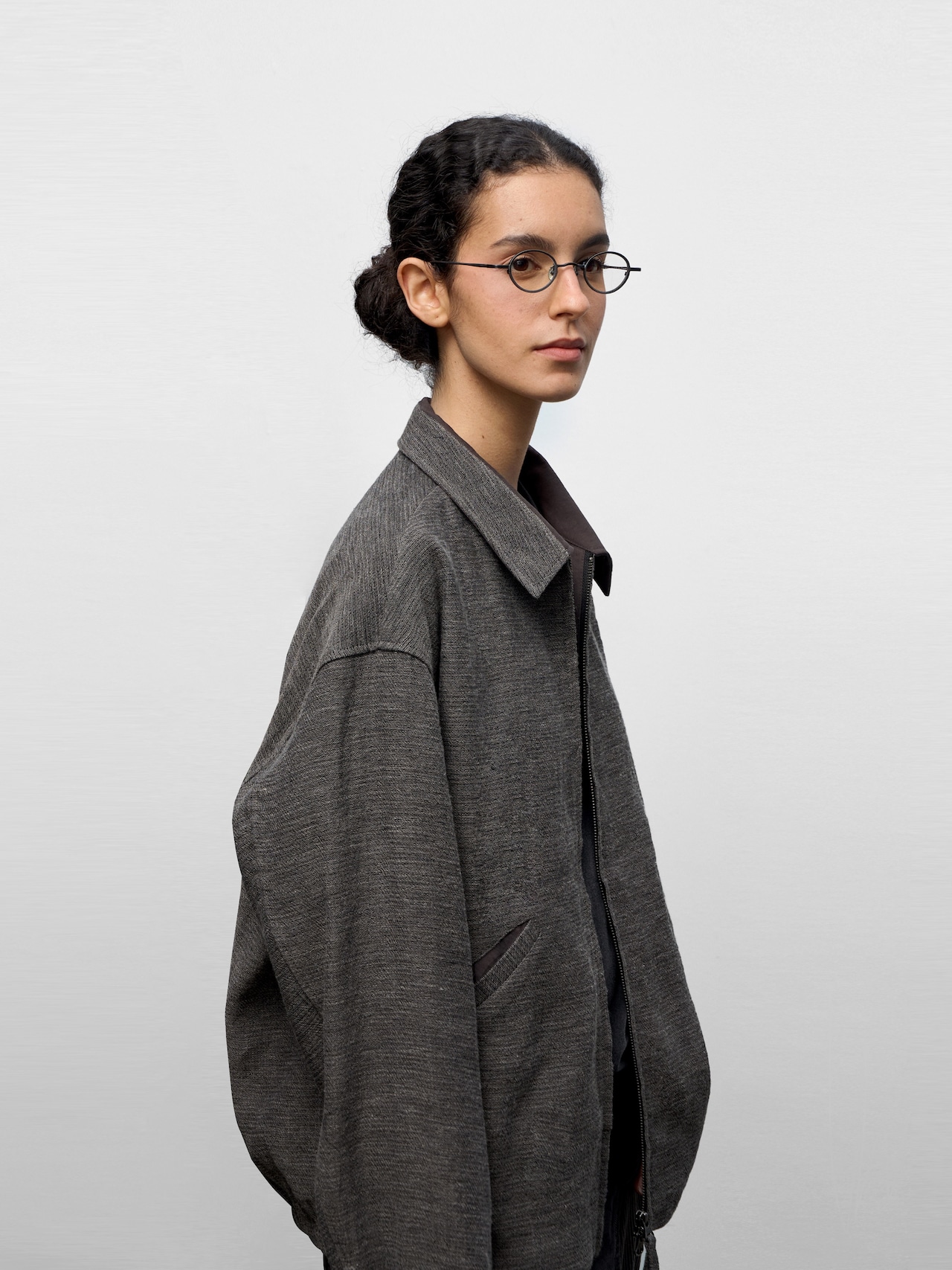 DECESOLO 25AW 染め加工 ジッパージャケット