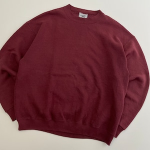 -VINTAGE- USA製 LEE CREWNECK SHIRTS -MARRON- [L]