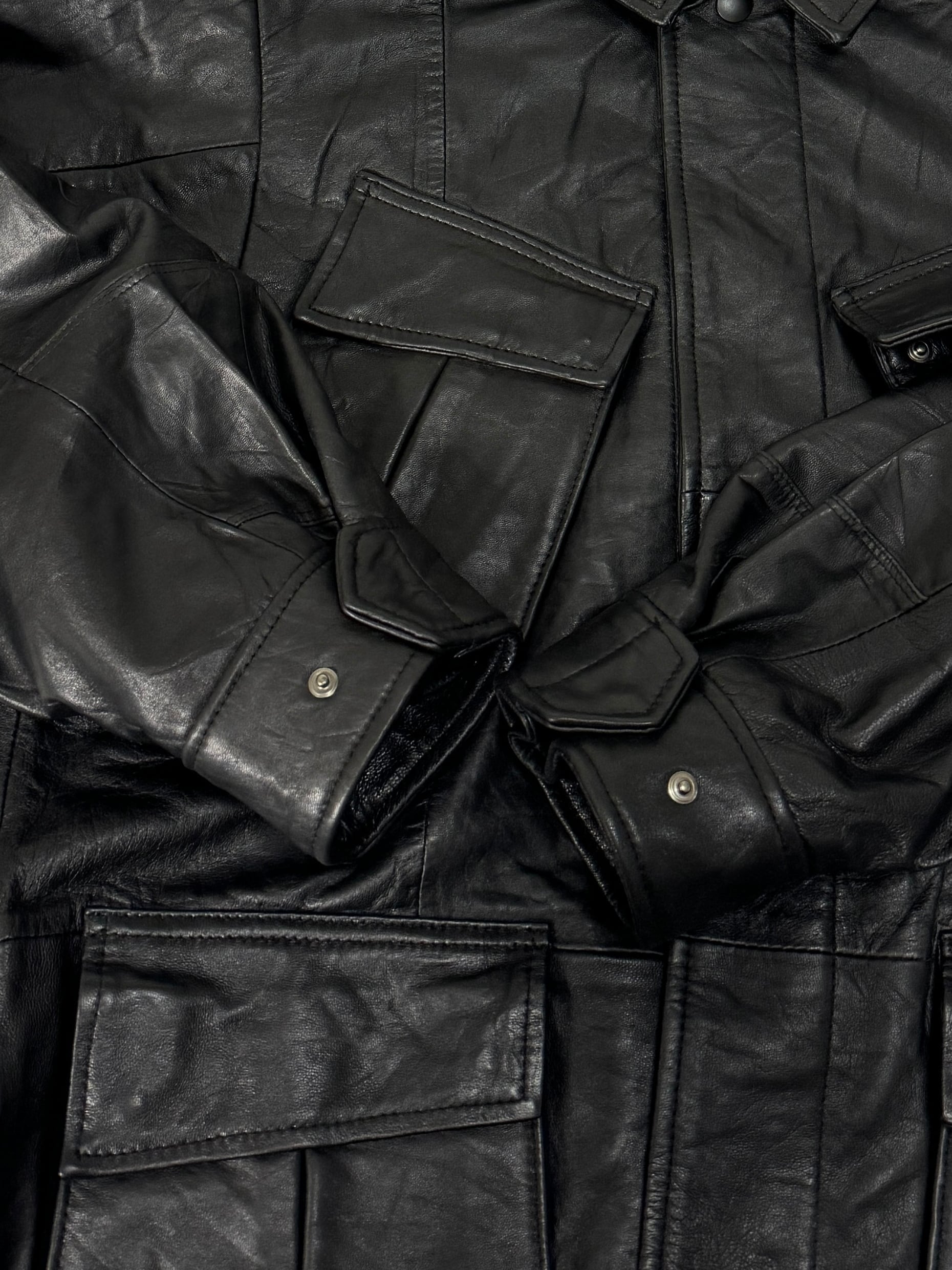 JUNGLE FATIGUE LEATHER JACKET | yoused
