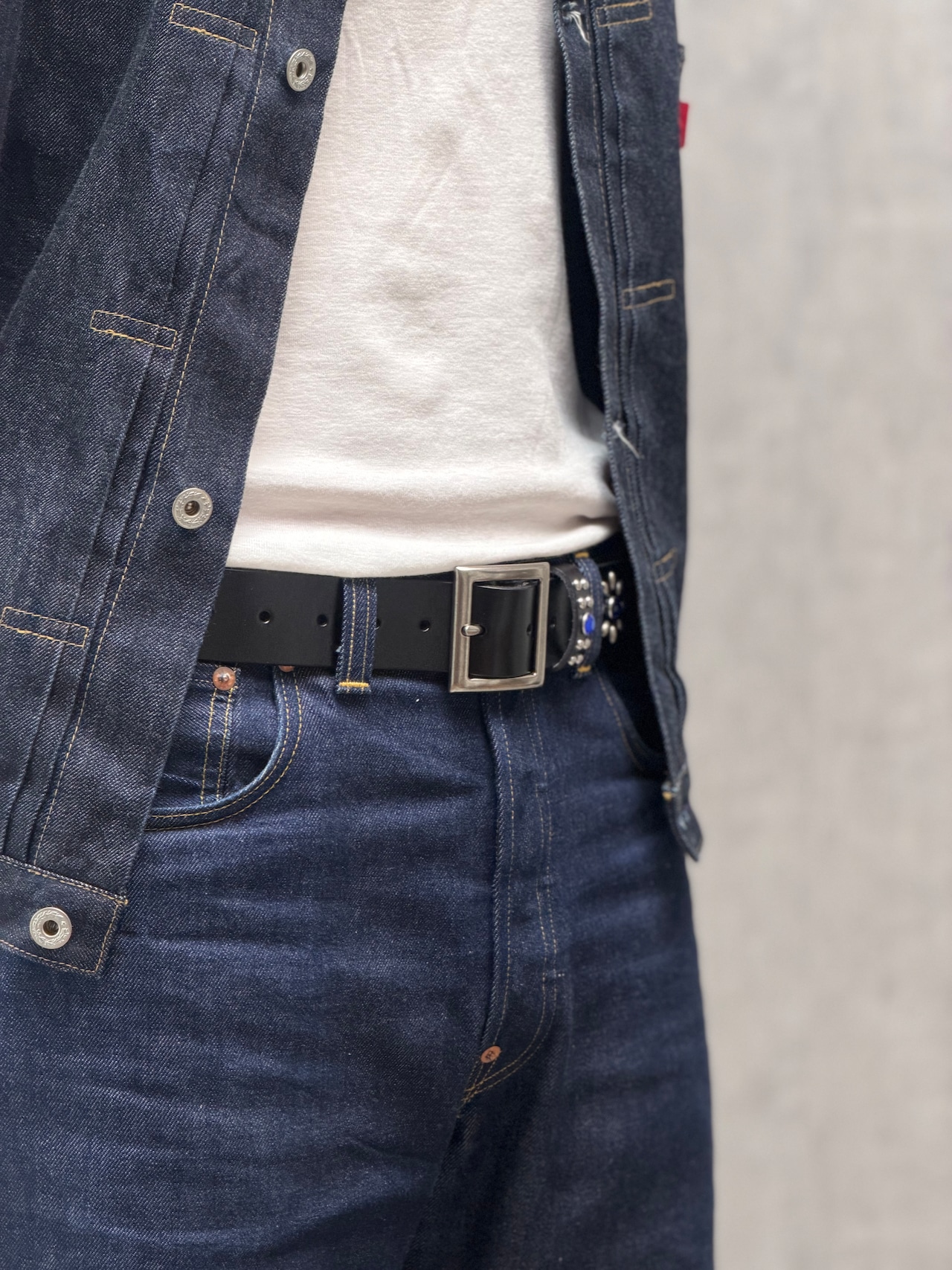 Blue Stone Studded Belt