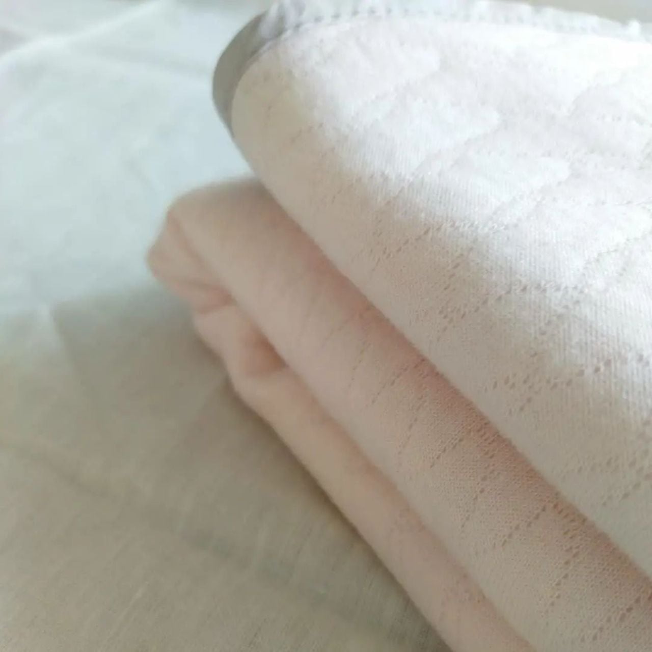 ケットにもシーツにも キルトニット【nimo】110／150