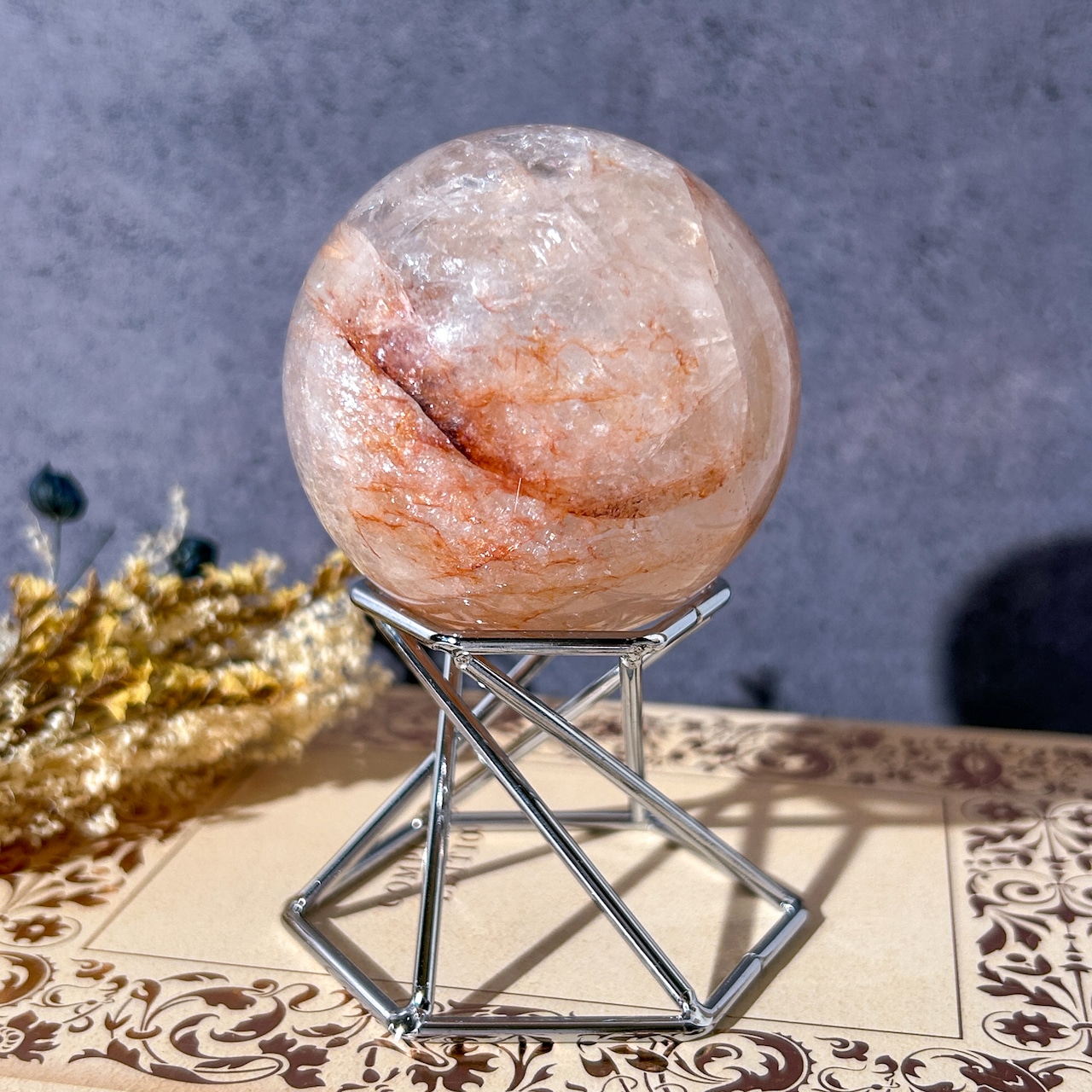 ファイヤークォーツ・ゴールデンヒーラー スフィア