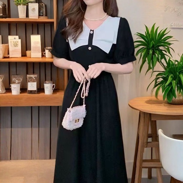【ワンピース】大きいサイズ ワンピース レディース 夏 おしゃれ きれいめ 可愛い 春 夏 秋 20代 30代 40代 50代 婚活 顔合わせ 謝恩会 二次会 大人 可愛い カジュアル ブラック 黒 M L XL 2XL 3XL