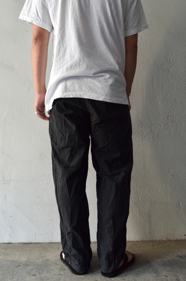 Euro Vintage 1920's-40's French Work Canvas Linen Baker Pants 20s-40s フレンチミリタリー 大戦時 紙ボタン キャンバスリネン ワークパンツ