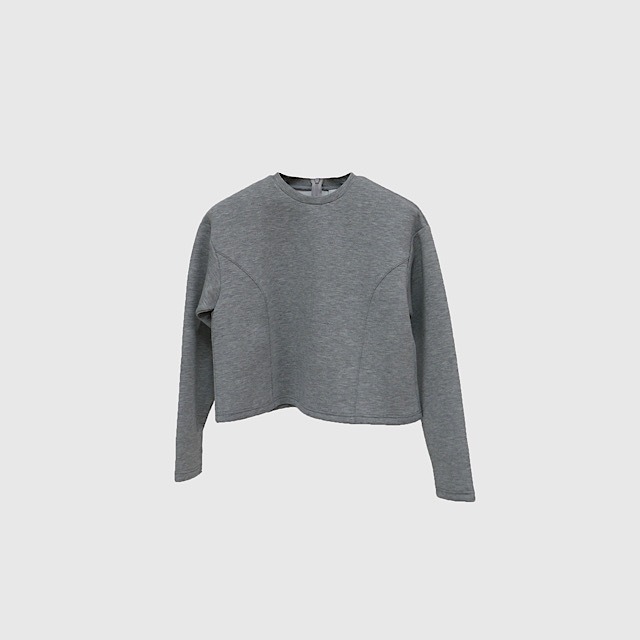 ロングスリーブポンチトップス(グレー)