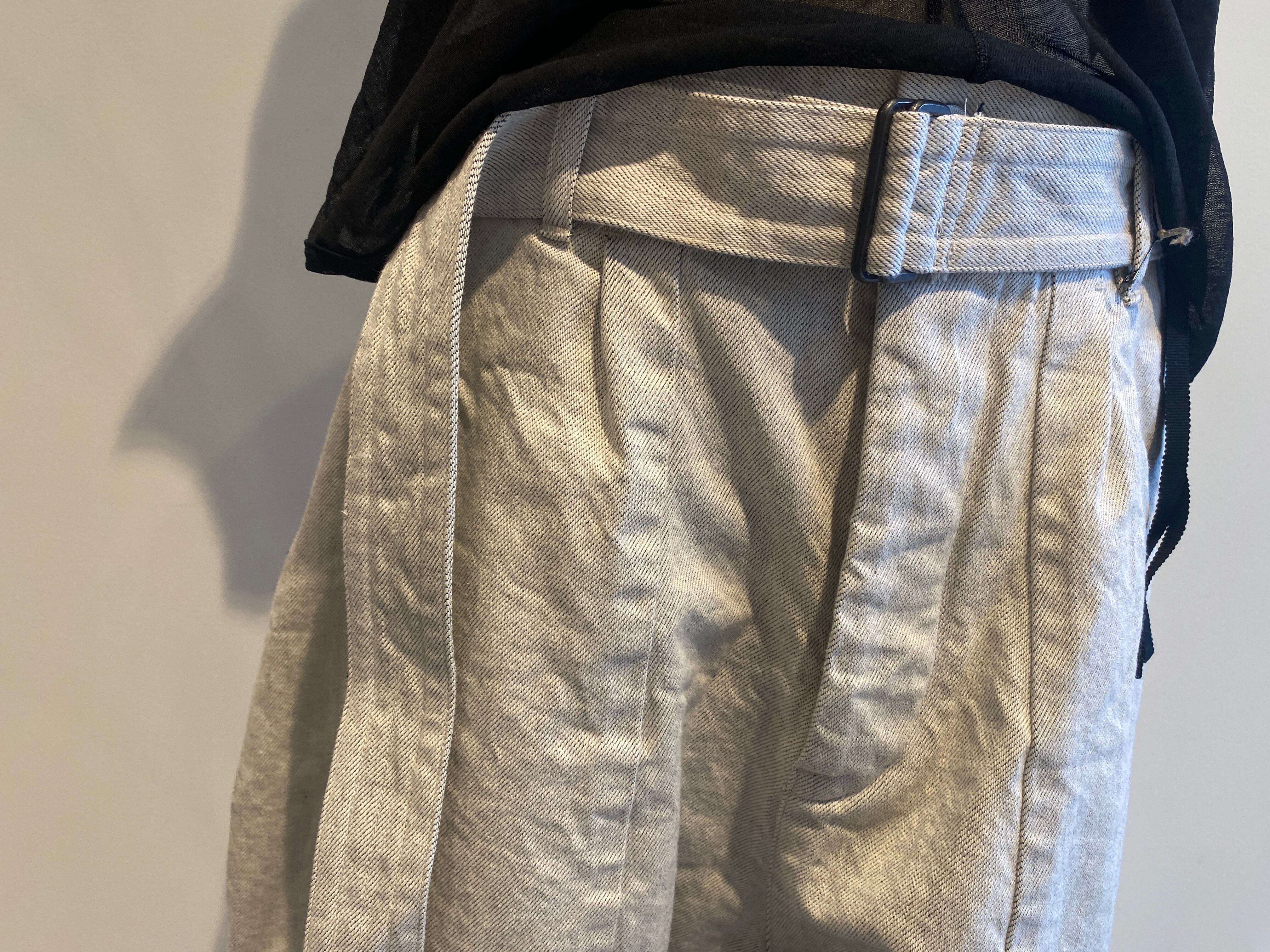 NATIVE VILLAGE/No.12 灌木ルートダーツパンツ（White Gray） | torico.