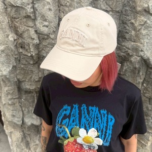 【GANNI】Basic Cotton Jersey Strawberry