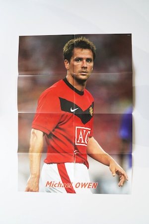 クリスティアーノ・ロナウド/マイケル・オーウェン|サッカーポスター 大判 B2|レアル・マドリード × マンチェスター・ユナイテッド 2000年代 欧州スピードスター対比