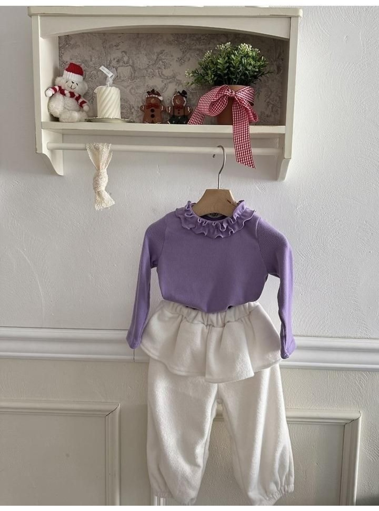 ルプティモ / le petit mo / オブスリブフリルTシャツ / 韓国子供服 / キッズ / 26winter〖取寄〗*XS~XL*