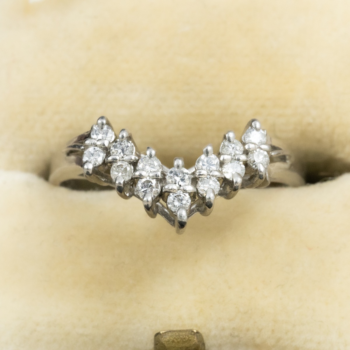 昭和ジュエリー ダイヤモンド リング Pt900 0.26ct ヴィンテージ 昭和 