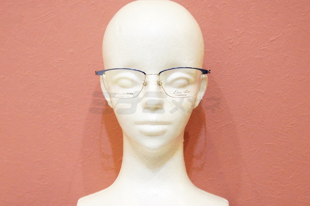 Line Art メガネ XL1837 BL ブロウ サーモント ブロー ラインアート