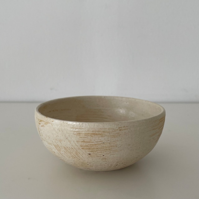 西川 聡 作　白いbowl