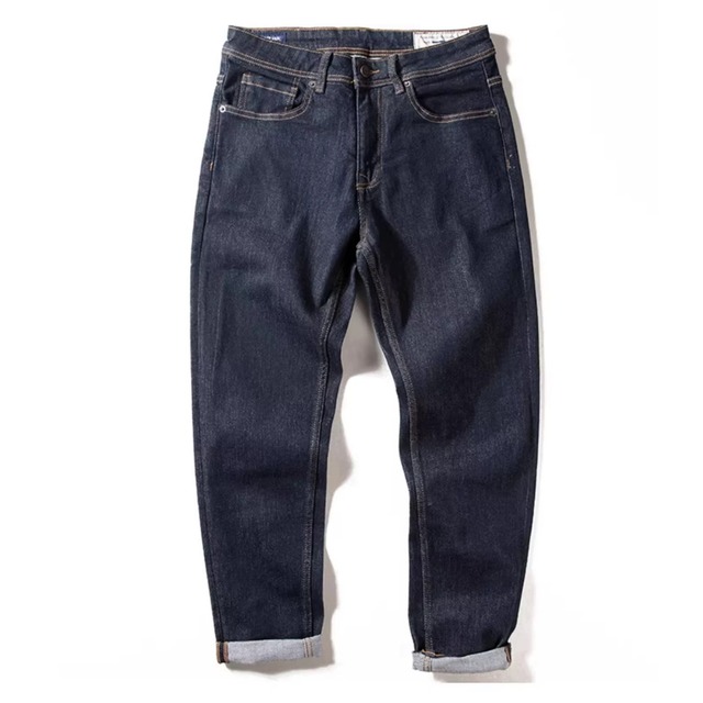 Rollup double pocket denim pants 00056