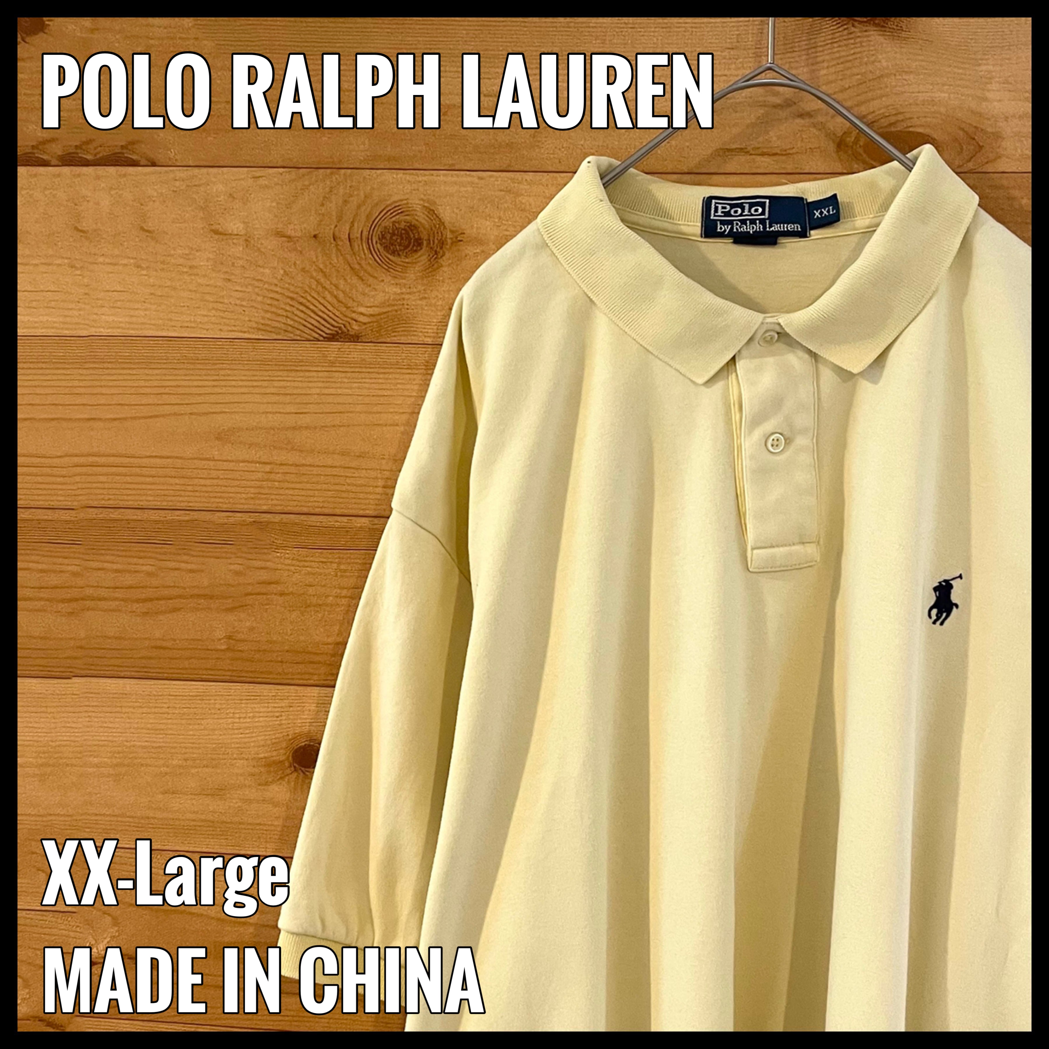 POLO RALPH LAUREN】ビッグサイズ ポロシャツ XXL 刺繍ロゴ ライト