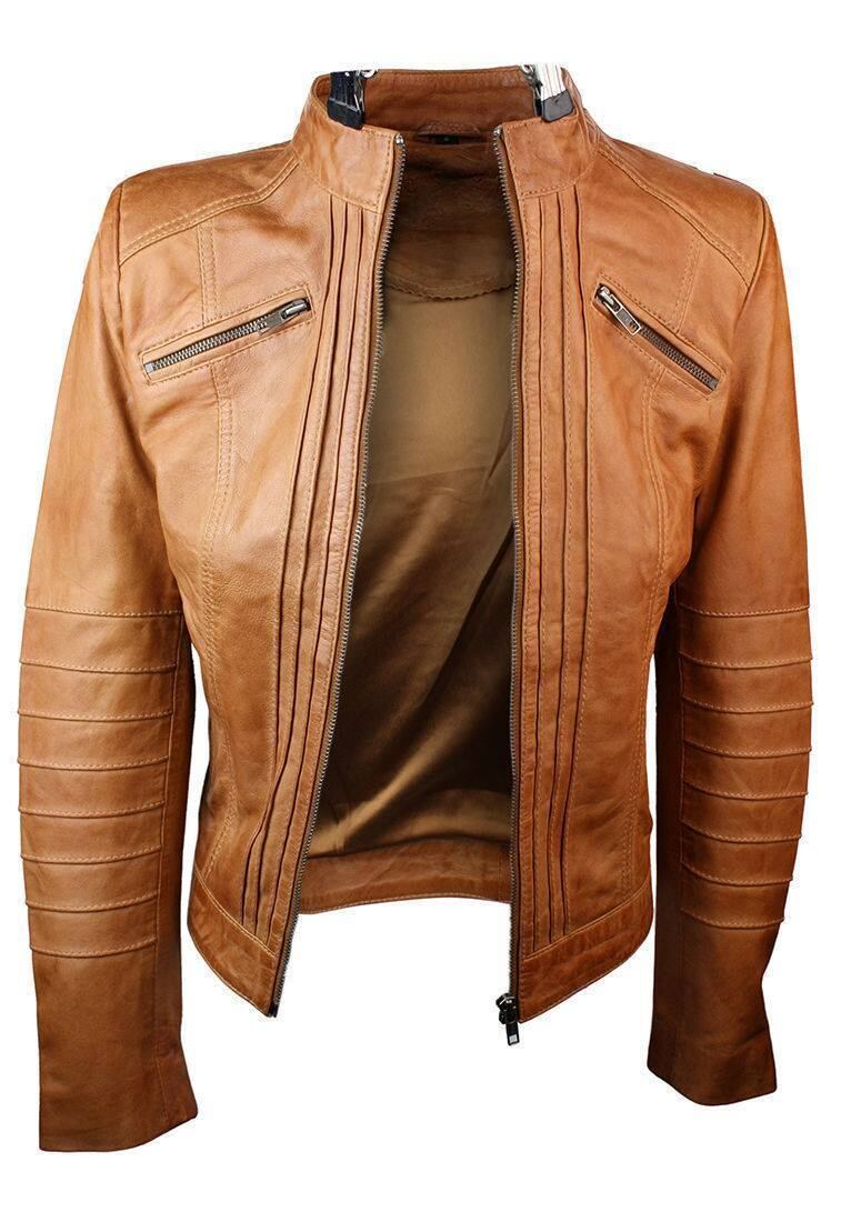 羊革クラシック立ち襟ジャケット Sheep Leather Classic Stand Up Collar Jacket16990 SHEEP LEATHER STAND COLLAR JACKET(FREE SIZE Brown): Ground Y｜THE