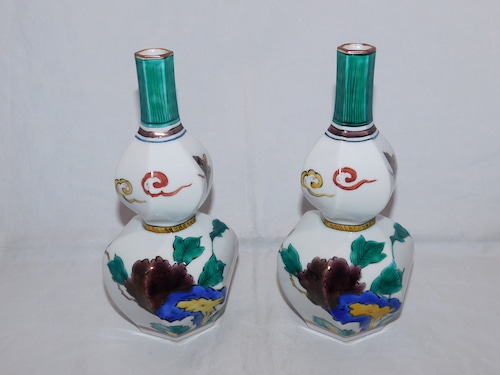 九谷焼徳利 Kutani porcelain1 sake bottle