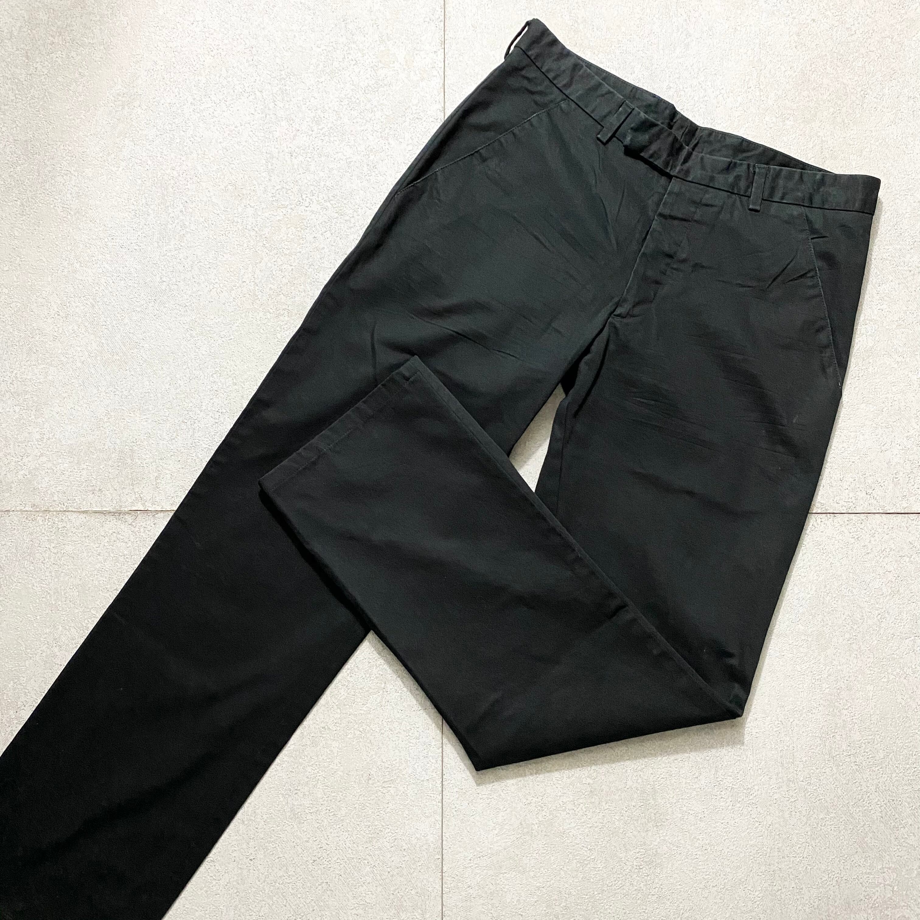 2008SS DIOR HOMME black cotton pants | NOIR ONLINE