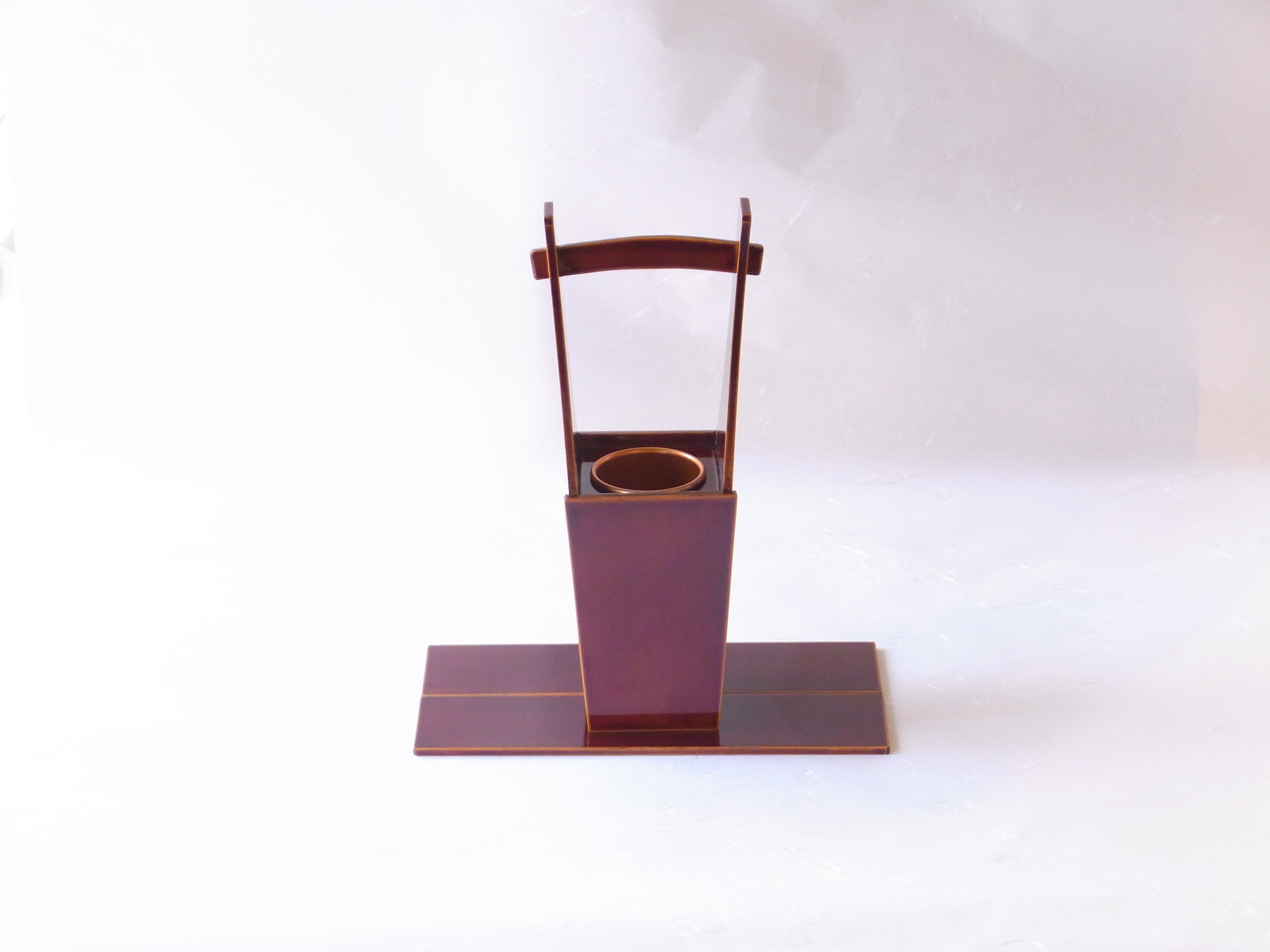 木製くり抜き木桶手桶花器