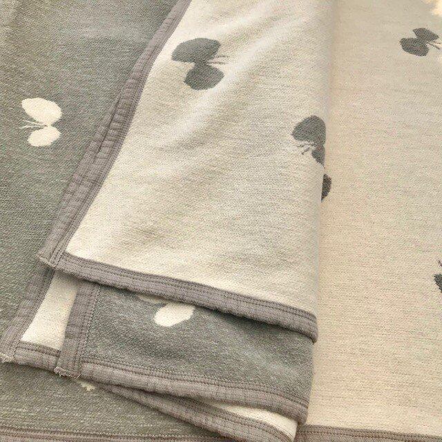 クリッパン ミナペルホネン ウール毛布 グレー クリッパン KLIPPAN