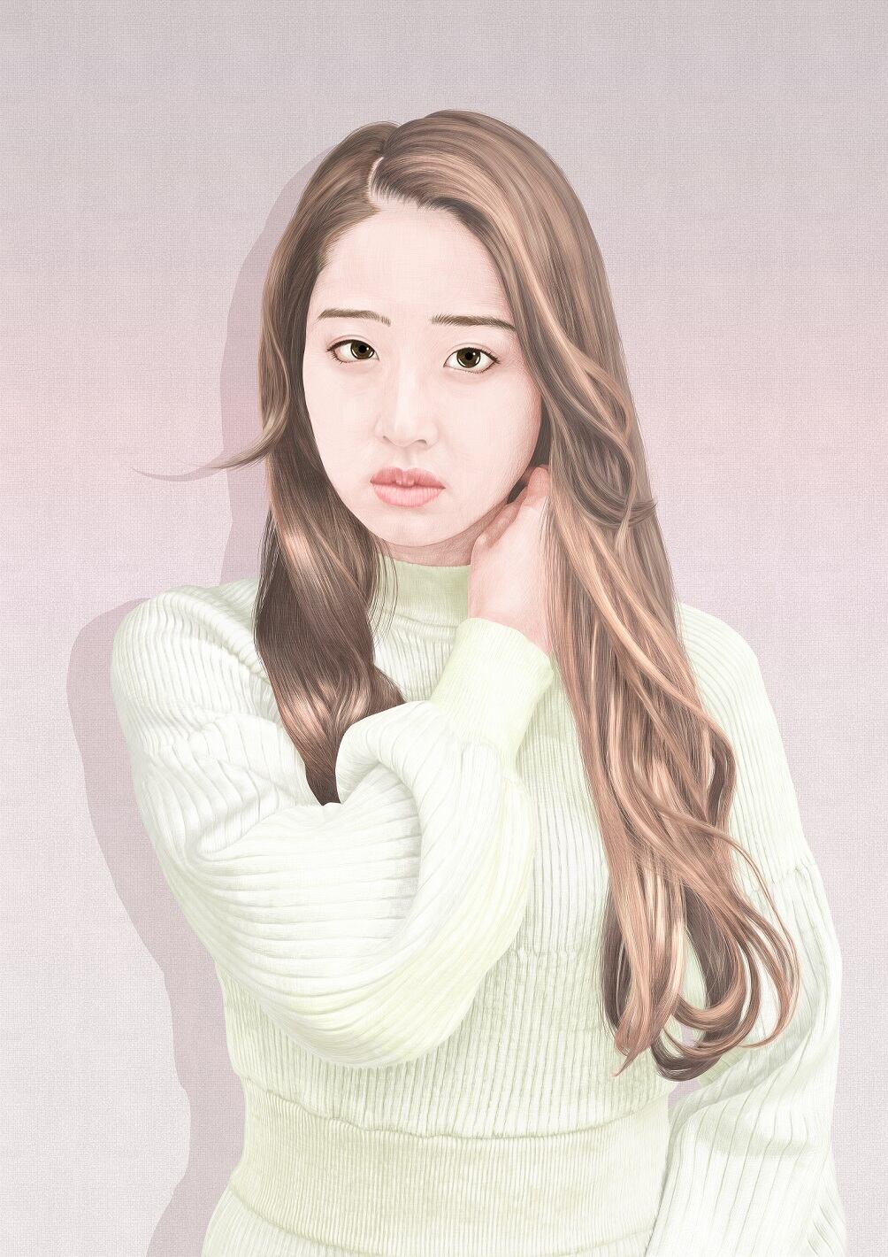 森夏男　作『ほおづえ弐』Sサイズ(B4) 森夏男 作『ほおづえ弐』Sサイズ(B4) ほおづえ弐 S(B4サイズ) | 森夏男画廊