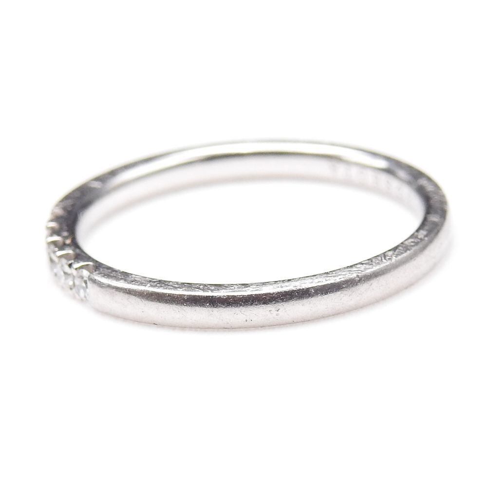 正規品】4℃ Pt950 プラチナ ダイヤモンド5pcs リング 8号 アクセサリー 