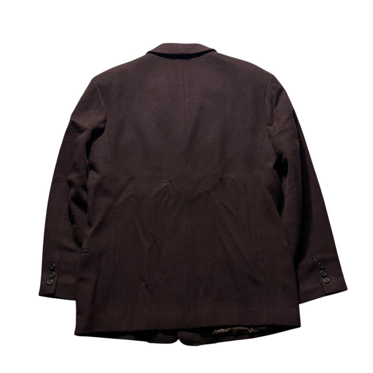 Y’s for men leather piping wool tailored jacket