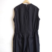 SINME  Vネックオールインワン ブラック