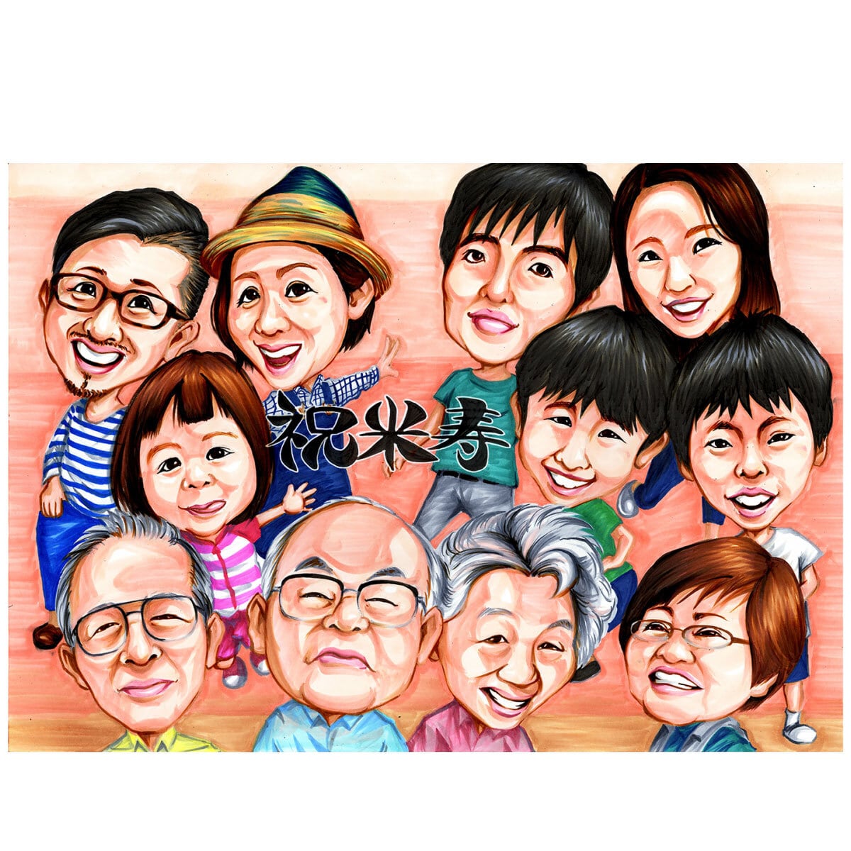 うまい!!似顔絵　① おじさん　アート 7eb7b700a00f22a4a3779e52525d87